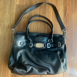 Michael Kors black leather purse